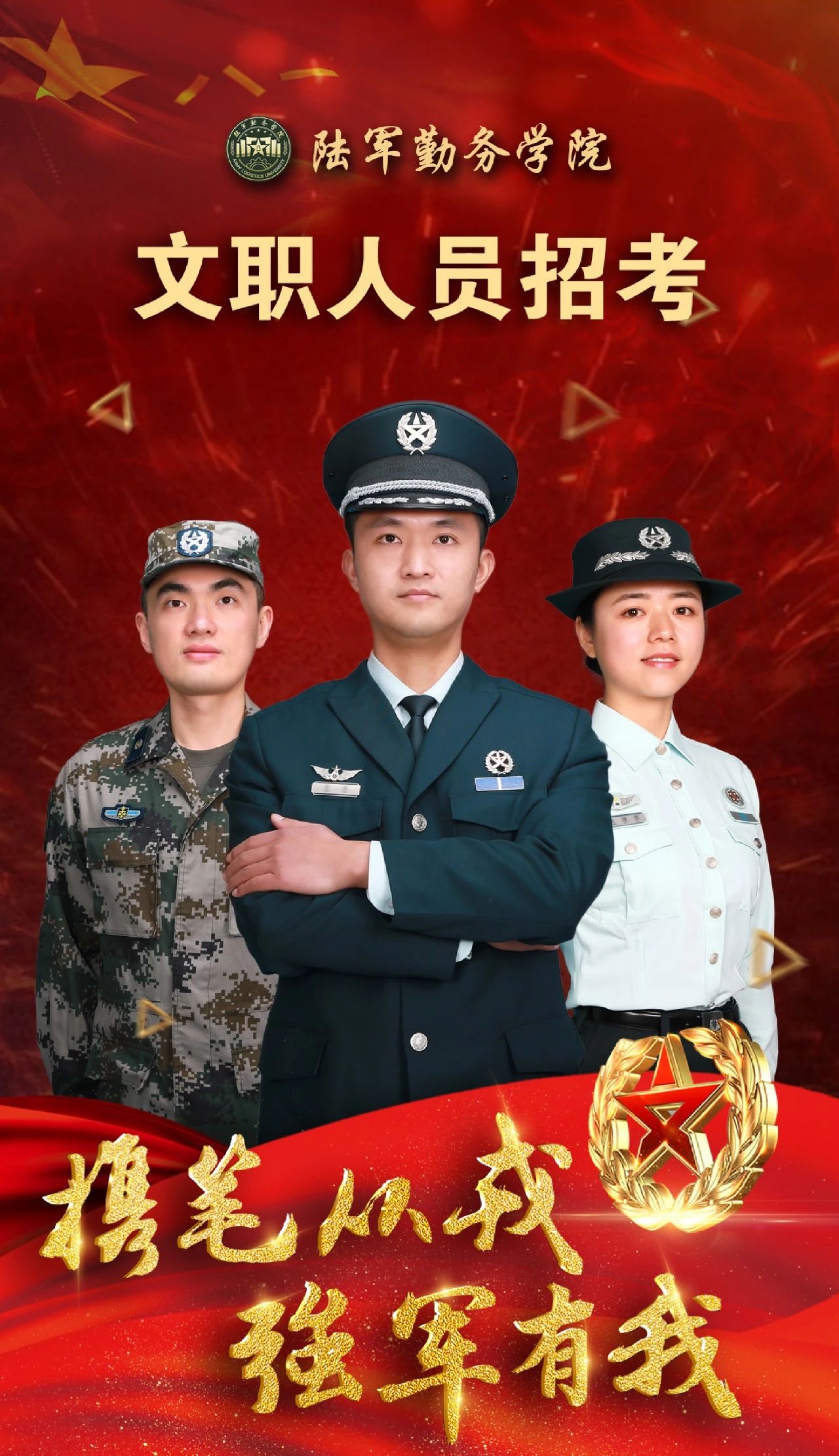 2020年陆军勤务学院发布文职人员预招聘信息
